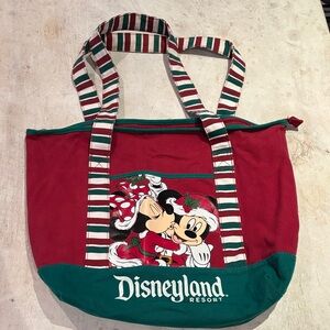 Disneyland Resort Red and Green Tote Bag